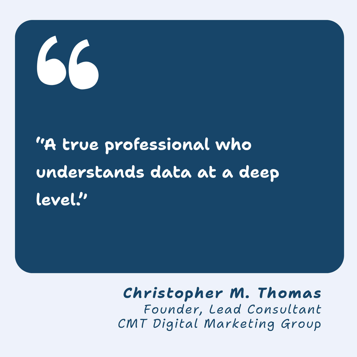 Christopher M. Thomas Christopher M. Thomas